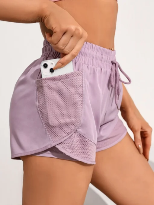 Yoga Shorts for Daily Wear with High Waist, Breathable Fabric, and Elastic Fitness for Active Individuals - Image 3