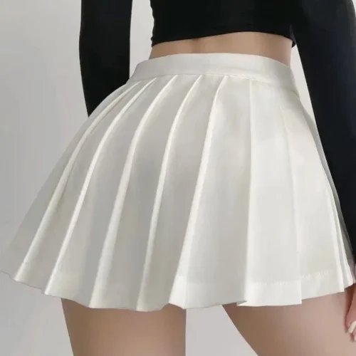 Alternative view of Spice Girl Women's High Waist Pleated Mini Skirt - Summer Korean Style