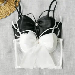 Vintage Push Up Bra Corset Crop Top for Women Festival Party Wear Y2K Fashion Camisole