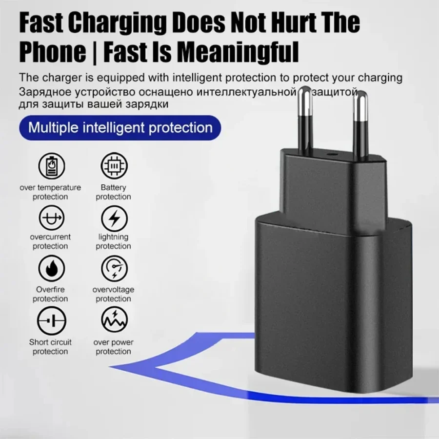 45W Fast Charging Wall Adapter - USB-C for Mobile Phones - Image 6
