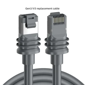 Starlink Rectangular Satellite V3 High-Performance Waterproof Ethernet Cable for Gen3 Systems - 150FT - Gray, 2M 6.56FT