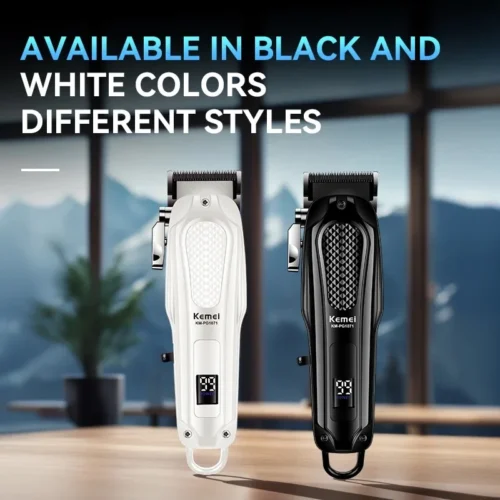 Alternative view of Kemei Professional Barber Hair Clippers Rechargeable Cordless Hair Trimmer Electric Haircut Kit Men Fade Hair Cutting Machine