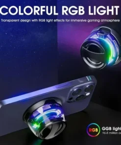 Alternative view of Mini Bluetooth Stereo Speaker with RGB Light and Phone Holder - Portable Outdoor Design