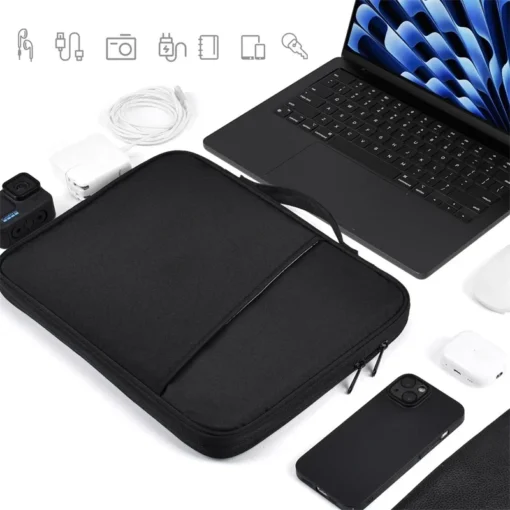 Waterproof and Shockproof Laptop Sleeve Case for MacBook Air/Pro, 13-16 Inch Size - Image 6