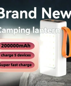 Alternative view of High-Capacity 200,000mAh Power Bank with 66W Fast Charger – Waterproof Rechargeable Battery for Mobile Phones and Laptops