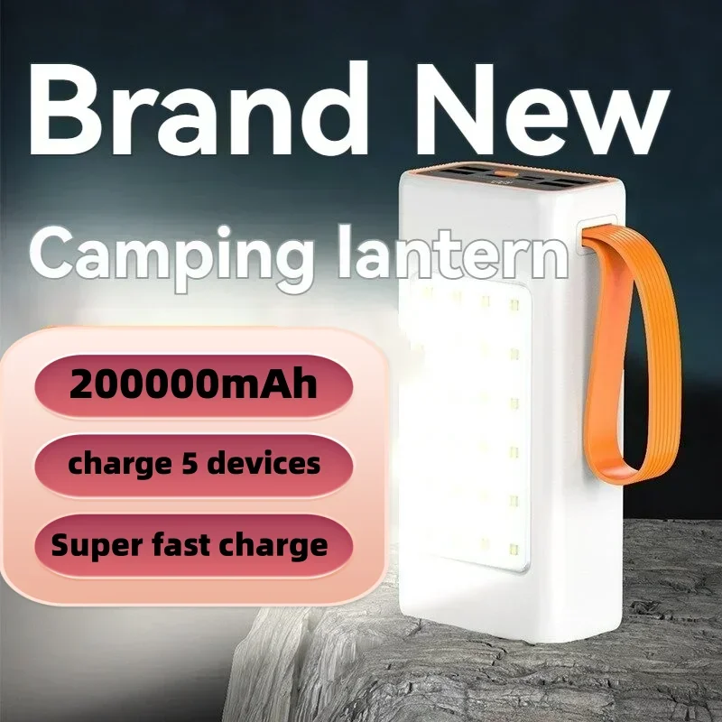 High-Capacity 200,000mAh Power Bank with 66W Fast Charger – Waterproof Rechargeable Battery for Mobile Phones and Laptops - Image 2
