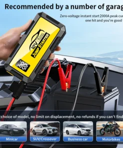 Alternative view of 2000A Car Starter, Ultra-Low Temperature Instant Start, LED Lighting & USB Charging, Suitable for Gasoline/Diesel Engines