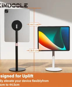 Kimdoole Portable Monitor Stand with 360° Rotation for Tablets Up to 18 Inch Compatible with iPad