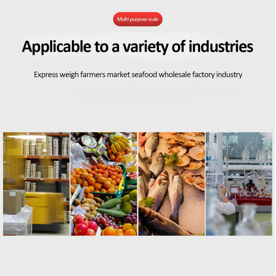 High-precision Digital Scale 50kg/2g Electronic Platform Scale Wired/Wireless Parcel Pet Express Weighing Scale with Backlight - Image 3