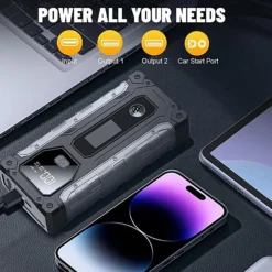 Alternative view of Car Jump Starter with 12V Battery Booster for Vehicles, SUVs, and Trucks