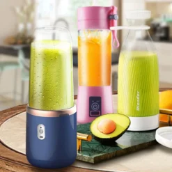Portable Electric Blender with Multi Fruit Mixing Capability for Smoothies and Milkshakes