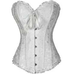 Alternative view of Victorian Bustier Top with Vintage Flower Design for Women in Plus Size