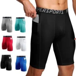 Men's Compression Shorts for Summer Training and Gym Fitness Activities