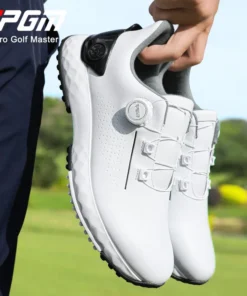 Alternative view of PGM Men's Golf Shoes Sneakers Comfortable Cushioning Knob Lace Waterproof and Anti Slip Height Increase XZ408