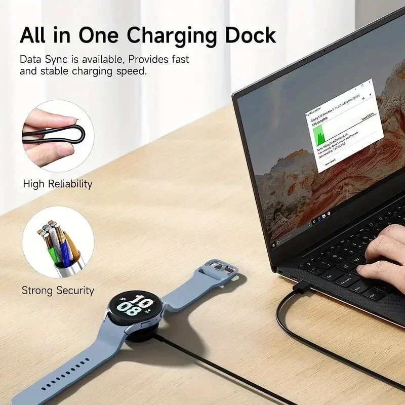 Samsung Galaxy Watch Magnetic Wireless Charger - Portable Fast Charging Dock - Image 4