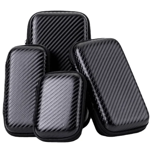 Portable EVA Storage Bag - Zipper Pouch for Mobile Phone Charger and Accessories