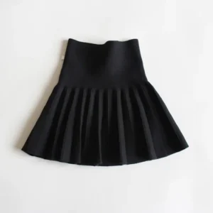 Knit Tutu Skirt with High Waist Design for Baby Girls - Autumn/Winter Collection