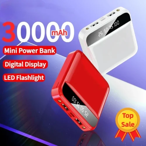 Xiaomi 30,000mAh Portable Power Bank with Fast Charging for iPhone, Huawei, Samsung