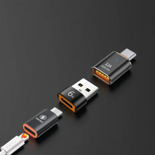 1/2Pcs PD120W IOS Female To TypeC Male OTG Adapter for iOS Lightning to Type C Connector Converter for iPhone iPad Android