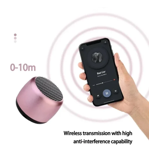 Mini Bluetooth Portable Speaker with Metal Subwoofer and Dual Pairing for Music Enthusiasts - Image 5