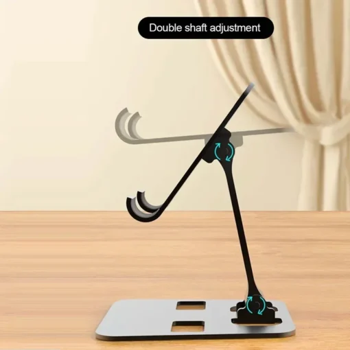 Foldable Desk Phone Holder with Adjustable Angle for iPhone and Tablets - Image 6