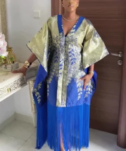 African Dashiki Maxi Dress for Women – Traditional Ankara and Kaftan Style