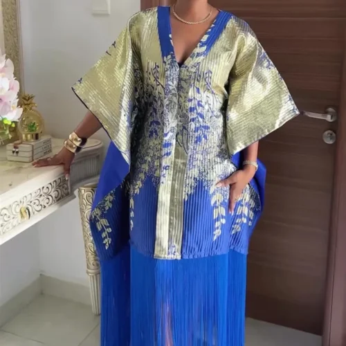 African Dashiki Maxi Dress for Women – Traditional Ankara and Kaftan Style