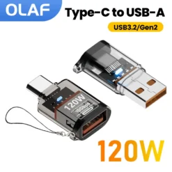 OTG Adapter with Fast Charging Connector for iPhone 15, MacBook, iPad, and Huawei P60