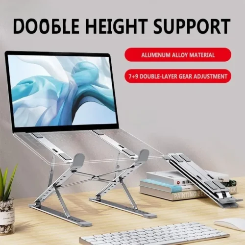 Alternative view of N8 Adjustable Aluminum Laptop Stand - Foldable Design for MacBook and Tablets