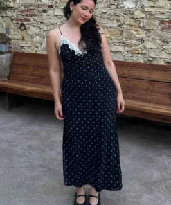 Alternative view of Tossy Women's Lace V-Neck Maxi Dress – Backless, High Waist, Slim Fit, Spring Elegance