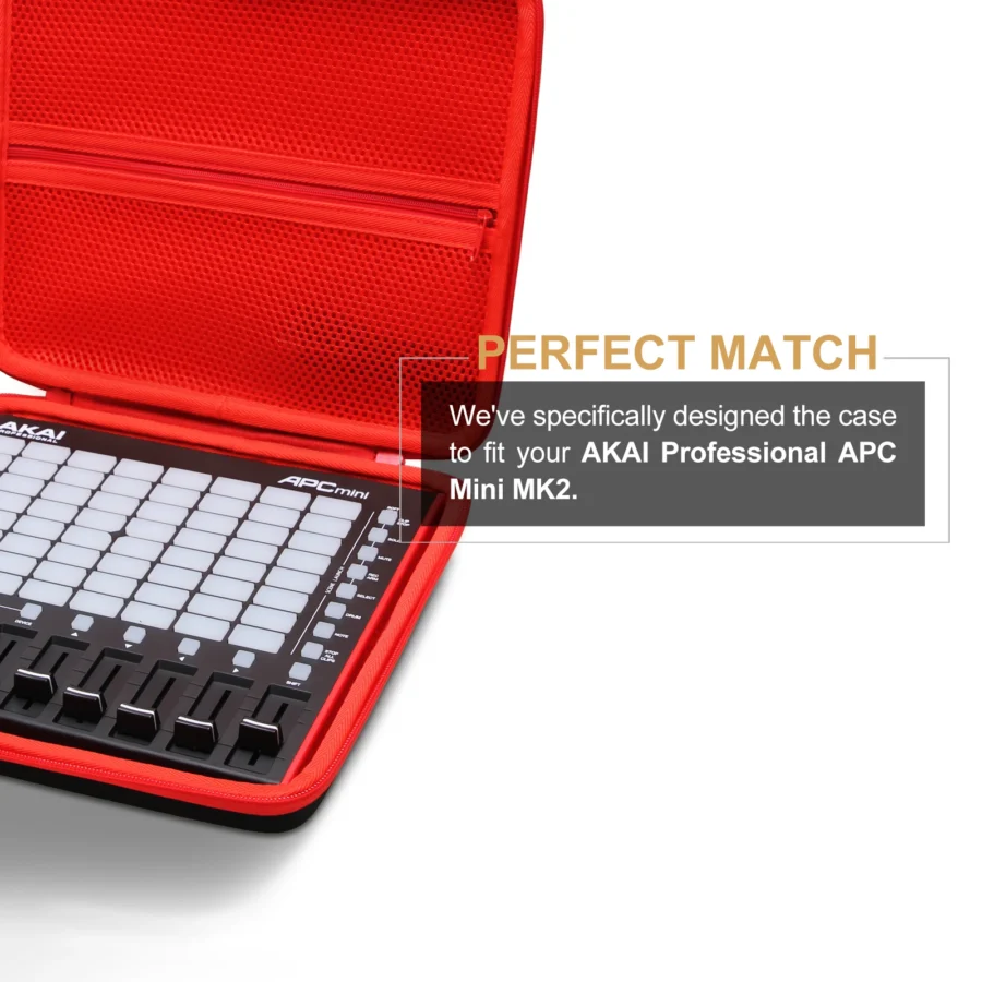 LTGEM EVA Hard Case for AKAI Professional APC Mini MK2 MIDI Pad Controller Waterproof Protective Carrying Storage Bag(only case) - Image 4