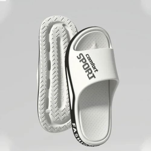 Alternative view of Men's Comfortable Slide Sandals - Non-Slip, Breathable Design for Indoor and Outdoor Use