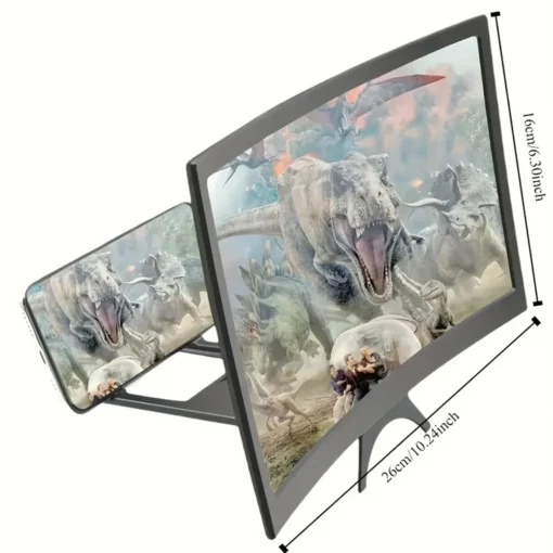 3D HD Phone Screen Magnifier with Curved Design for Smartphone Users - Image 3