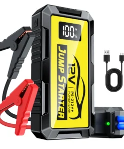 2000A Car Starter, Ultra-Low Temperature Instant Start, LED Lighting & USB Charging, Suitable for Gasoline/Diesel Engines