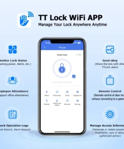 Alternative view of TTLock Smart Door Lock - WiFi, Fingerprint, Waterproof, Keyless Access