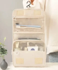 Alternative view of Travel Makeup Bag - Waterproof Toiletries Organizer for Women with Hook