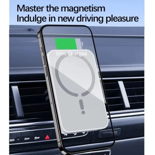 Magnetic Wireless Car Charger with 30W Fast Charging for MagSafe iPhone 16 15 14 13 12 Pro Max - Image 2