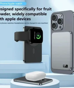 Slim 10,000mAh Magnetic Wireless Power Bank - 20W Fast Charging for Mobile Phones