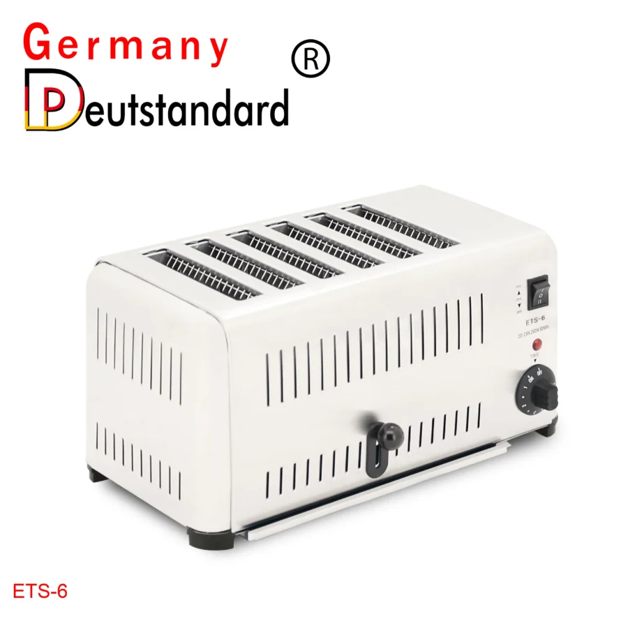 Appliance Home 6 Slice Stainless Steel Electric Bread Toaster - Image 4