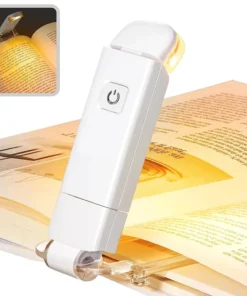 Mini Light Reading Clip Light LED Small Night Light USB Charging Adjustable Brightness Eye Protection Portable