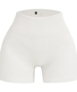 Alternative view of Women's High Waist Seamless Slim Fit Shorts for Gym and Yoga