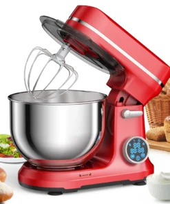 BioloMix 1200W Stand Mixer with Digital OLED Screen and 11 Speeds