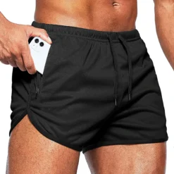 Men's Training Shorts for Beach and Gym Exercise with Jogging and Basketball Features