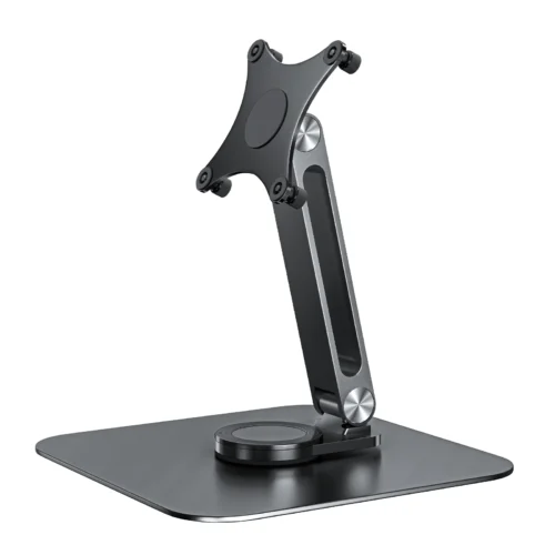 Alternative view of Portable monitor stand aluminum alloy desktop 360 ° rotation, VESA 75x75 suitable for M4 screws 5KG load capacity ultra stable