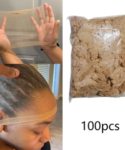 Wholesale HD Wig Caps High Quality Transparent HD Hair Nets Weave Nylon Stretchy Lace Front Wig Cap for Women Men Light Brown