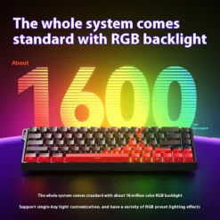 Alternative view of Mechanical keyboard with magnetic switch, 8k polling rate, customizable RGB for e-sports gamers