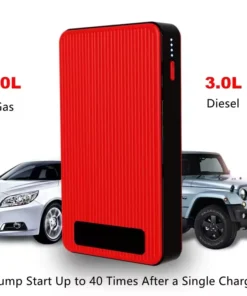 Alternative view of GKFLY Car Jump Starter Portable 44.4Wh Emergency Power Bank Booster Buster 2000A Emergency Starting Device Starter Cable