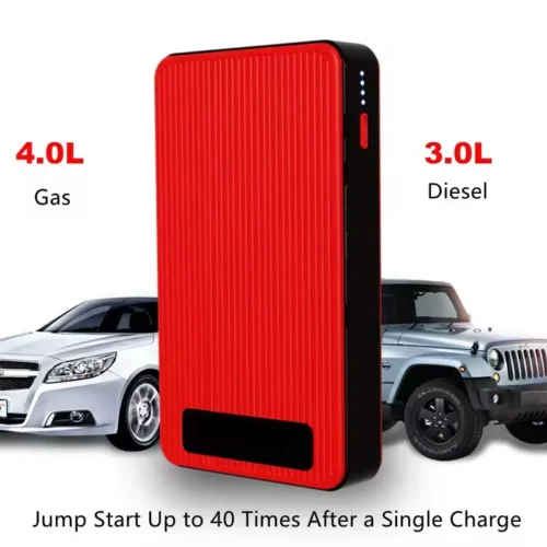 Alternative view of GKFLY Car Jump Starter Portable 44.4Wh Emergency Power Bank Booster Buster 2000A Emergency Starting Device Starter Cable