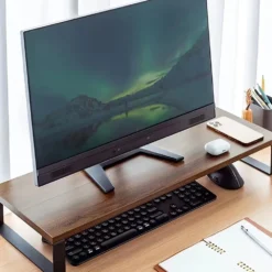 Alternative view of Monitor Stand - Space-Saving Lifting Platform for Notebook Computers and Desktops