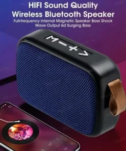 Alternative view of Compact Bluetooth 5.0 Mini Fabric Speaker with FM Radio and TF Card Support